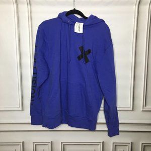 Vibrant Purple COLLUSION Unisex logo hoodie Size Medium